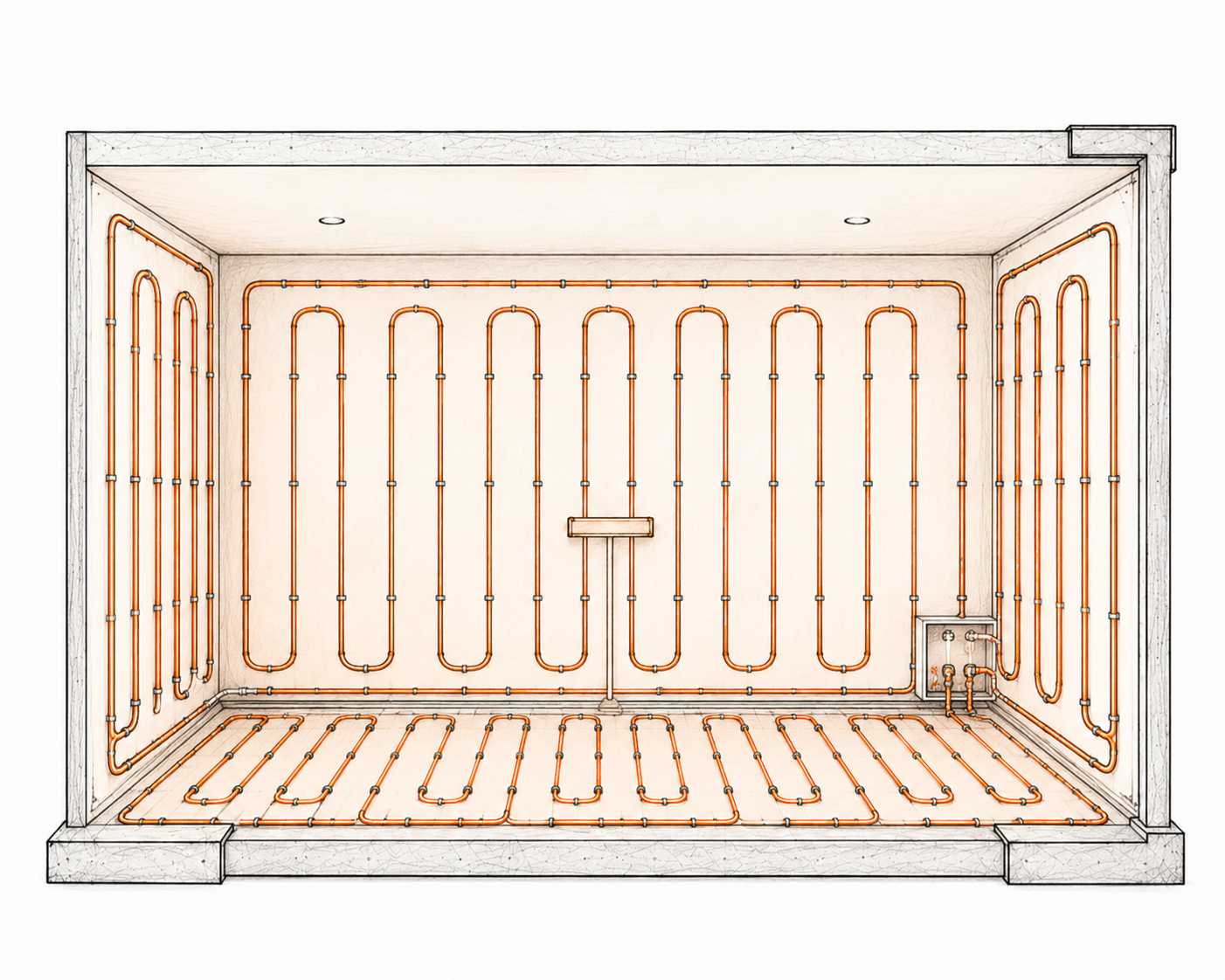 Thermal Wall radiant room